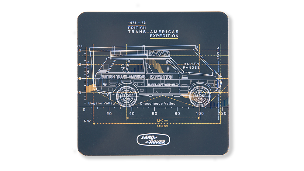 Buy Land Rover HERITAGE DARIEN GAP COASTER SET X 4 - NAVY Accessories Online