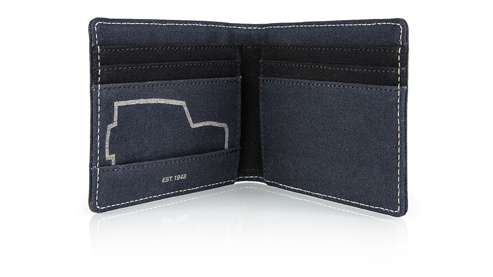 Shop Land Rover Heritage Canvas Wallet - Navy in KSA