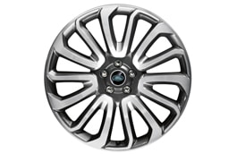 Land Rover Alloy Wheel - 22\" Style 7007, 7 split-spoke, Diamond Turned finish