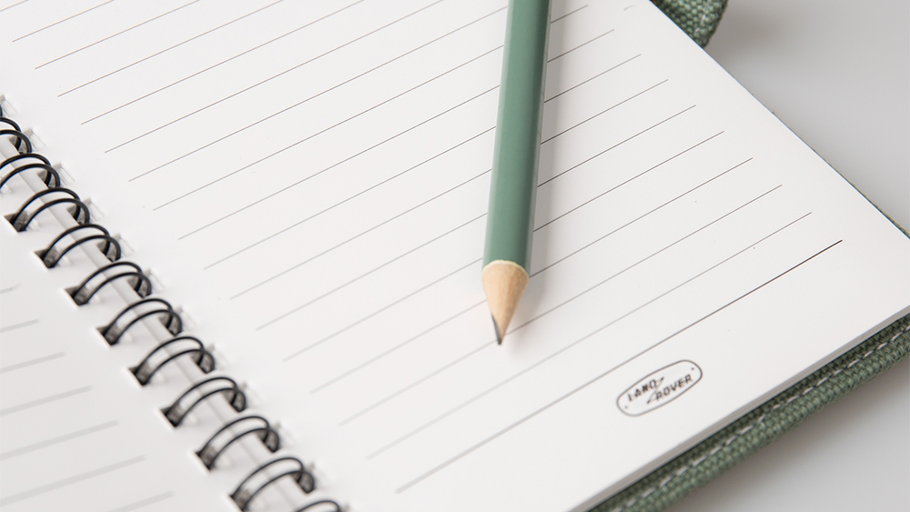 Hue Note Book and Organiser - Green 6