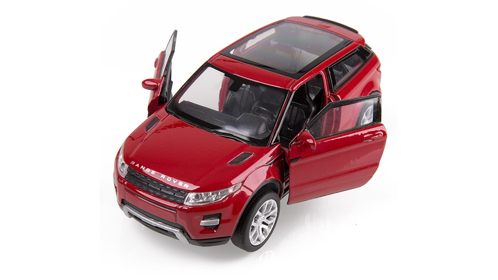 Shop Land Rover Range Rover Evoque 3 Door Pull Back 1:38 Scale Model - red in Kuwait