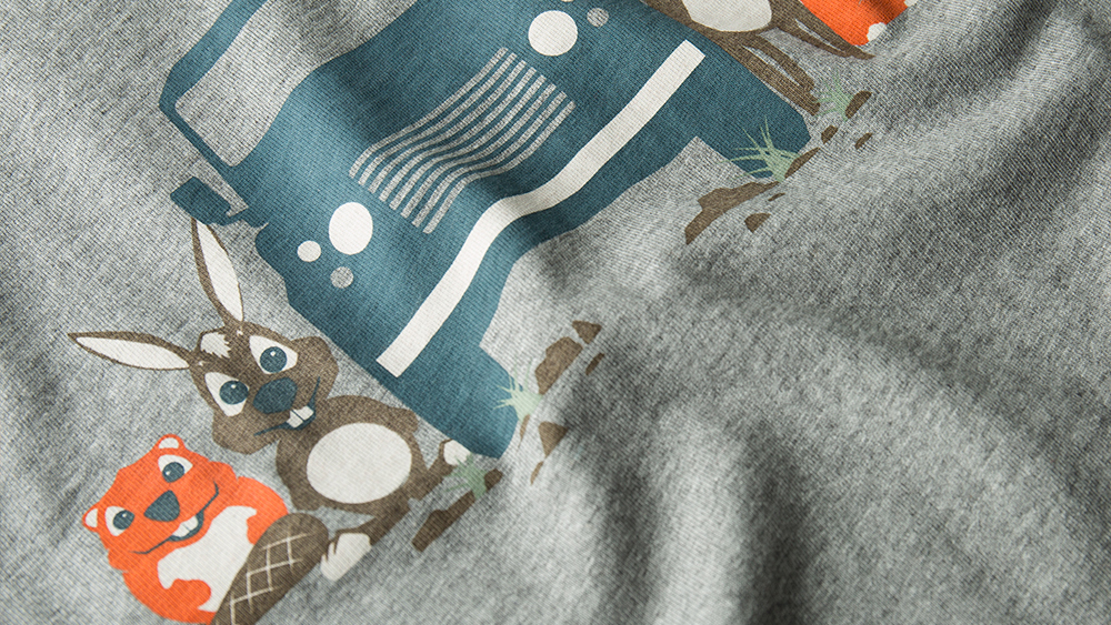 Boy's Graphic T-Shirt - Grey Marl 5